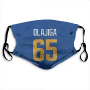 David Olajiga Los Angeles Rams   Royal  Face Mask - Gold