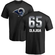 David Olajiga Men's Los Angeles Rams Midnight Mascot T-Shirt - Black