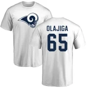 David Olajiga Youth Los Angeles Rams Logo T-Shirt - White