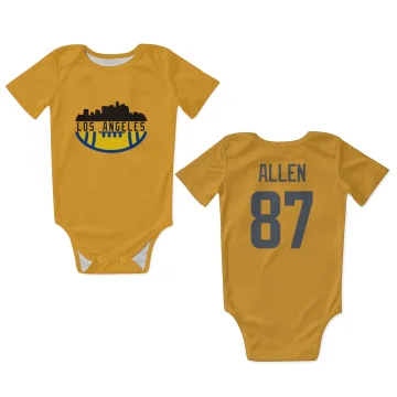 Davis Allen Los Angeles Rams  Infant & Newborn Bodysuit - Gold