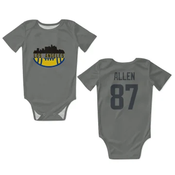 Davis Allen Los Angeles Rams  Infant & Newborn Bodysuit - Gray