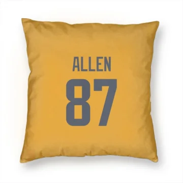 Davis Allen Los Angeles Rams  Pillow Cover (18 X 18) - Gold