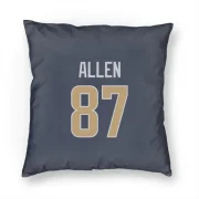 Davis Allen Los Angeles Rams  Pillow Cover (18 X 18) - Navy