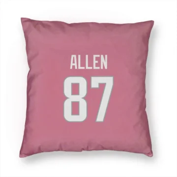 Davis Allen Los Angeles Rams  Pillow Cover (18 X 18) - Pink