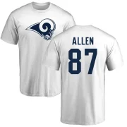 Davis Allen Men's Los Angeles Rams Logo T-Shirt - White