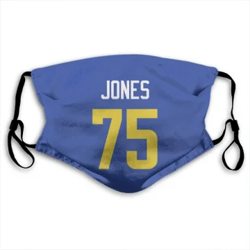 Deacon Jones Los Angeles Rams  Face Mask - Royal