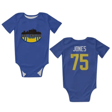 Deacon Jones Los Angeles Rams  Infant & Newborn Bodysuit  - Royal