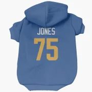 Deacon Jones Los Angeles Rams   Royal  Dog & Cat Pet Hoodie - Gold