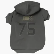 Deacon Jones Los Angeles Rams  Service Dog & Cat Pet Hoodie - Black