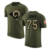 Deacon Jones Youth Los Angeles Rams Salute to Service T-Shirt Olive