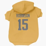 Demarcus Robinson Los Angeles Rams  Dog & Cat Pet Hoodie - Gold