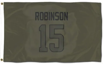 Demarcus Robinson Los Angeles Rams  Flag (3 X 5) - Olive