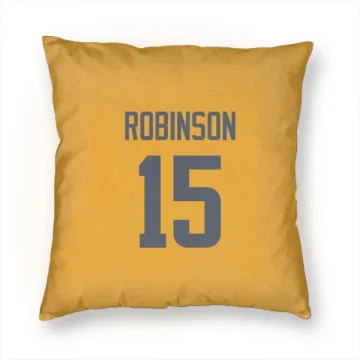 Demarcus Robinson Los Angeles Rams  Pillow Cover (18 X 18) - Gold