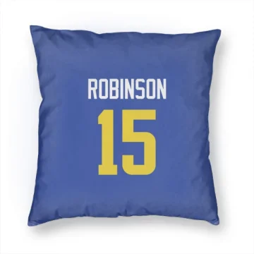 Demarcus Robinson Los Angeles Rams  Pillow Cover (18 X 18) - Royal