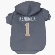 Derion Kendrick Los Angeles Rams  Dog & Cat Pet Hoodie - Navy