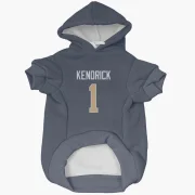 Derion Kendrick Los Angeles Rams  Dog & Cat Pet Hoodie - Navy