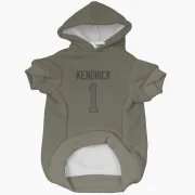 Derion Kendrick Los Angeles Rams  Dog & Cat Pet Hoodie - Olive