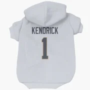 Derion Kendrick Los Angeles Rams  Dog & Cat Pet Hoodie - White