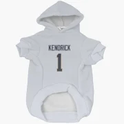 Derion Kendrick Los Angeles Rams  Dog & Cat Pet Hoodie - White