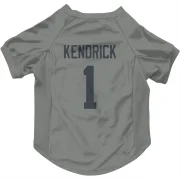 Derion Kendrick Los Angeles Rams  Dog & Cat Pet Jersey - Gray