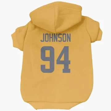 Desjuan Johnson Los Angeles Rams  Dog & Cat Pet Hoodie - Gold