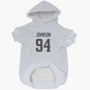 Desjuan Johnson Los Angeles Rams  Dog & Cat Pet Hoodie - White