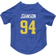 Desjuan Johnson Los Angeles Rams  Dog & Cat Pet Jersey - Royal