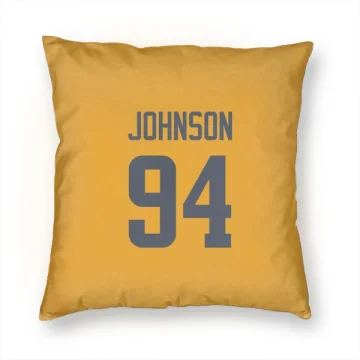 Desjuan Johnson Los Angeles Rams  Pillow Cover (18 X 18) - Gold