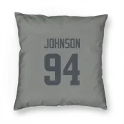 Desjuan Johnson Los Angeles Rams  Pillow Cover (18 X 18) - Gray