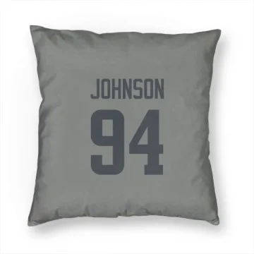 Desjuan Johnson Los Angeles Rams  Pillow Cover (18 X 18) - Gray