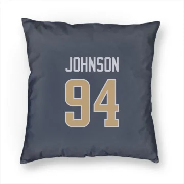 Desjuan Johnson Los Angeles Rams  Pillow Cover (18 X 18) - Navy