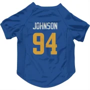 Desjuan Johnson Los Angeles Rams   Royal  Dog & Cat Pet Jersey - Gold