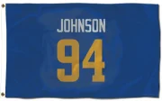 Desjuan Johnson Los Angeles Rams   Royal  Flag (3 X 5) - Gold