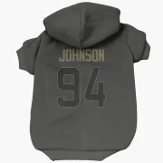 Desjuan Johnson Los Angeles Rams  Service Dog & Cat Pet Hoodie - Black