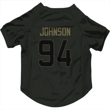 Desjuan Johnson Los Angeles Rams  Service Dog & Cat Pet Jersey - Black