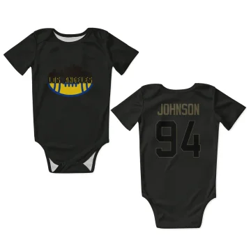 Desjuan Johnson Los Angeles Rams  Service Infant & Newborn Bodysuit - Black