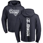 Desjuan Johnson Men's Los Angeles Rams Pro Line Backer Pullover Hoodie Navy