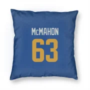 Dylan McMahon Los Angeles Rams   Royal  Pillow Cover (18 X 18) - Gold