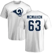 Dylan McMahon Men's Los Angeles Rams Logo T-Shirt - White