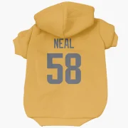 Elias Neal Los Angeles Rams  Dog & Cat Pet Hoodie - Gold