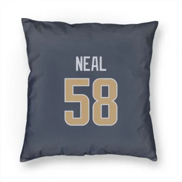 Elias Neal Los Angeles Rams  Pillow Cover (18 X 18) - Navy