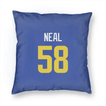 Elias Neal Los Angeles Rams  Pillow Cover (18 X 18) - Royal