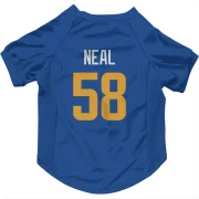 Elias Neal Los Angeles Rams   Royal  Dog & Cat Pet Jersey - Gold