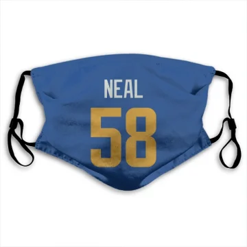 Elias Neal Los Angeles Rams   Royal  Face Mask - Gold