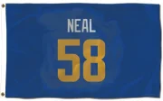 Elias Neal Los Angeles Rams   Royal  Flag (3 X 5) - Gold