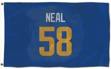 Elias Neal Los Angeles Rams   Royal  Flag (3 X 5) - Gold