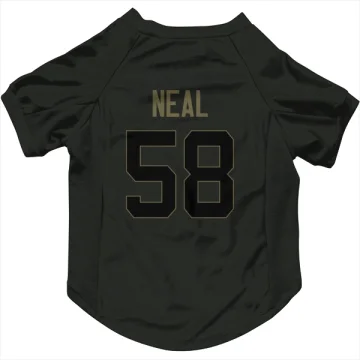 Elias Neal Los Angeles Rams  Service Dog & Cat Pet Jersey - Black