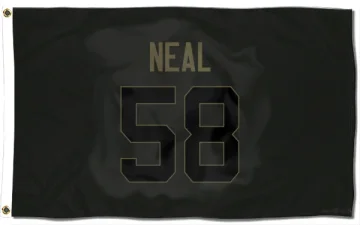 Elias Neal Los Angeles Rams  Service Flag (3 X 5) - Black