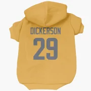 Eric Dickerson Los Angeles Rams  Dog & Cat Pet Hoodie - Gold