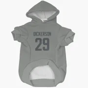 Eric Dickerson Los Angeles Rams  Dog & Cat Pet Hoodie - Gray